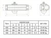 Ajtócsukó 602 25-45 Kg Ezüst Sib.