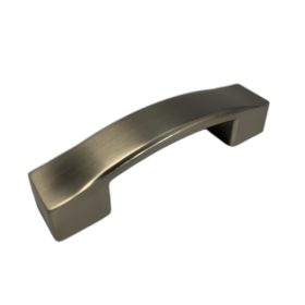 Furniture Handle 96Mm Luna Matt Satin Nickel Ak2507