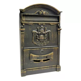 POSTALÁDA ÖNTÖTT BRONZ CÍMERES ARTHUR 26*8*40 CM