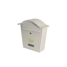 SÁBA Csipkés Postaláda, Kerek, Fehér