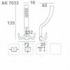 Fogas Kalaptartós Modern Sz-Nikk. 308967 Ak7033 Sn, 34-1