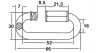 Karabiner Csavaros M7*70Mm Lánctoldó L766 Horganyzott