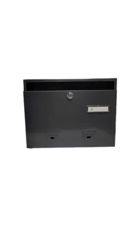POSTALÁDA LÉPCSŐH ANTRACIT LEF.NY. SÓLY 33*25*7 FEKVŐ A4