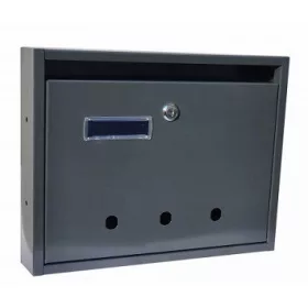 POSTALÁDA LÉPCSŐHÁZI ANTRACIT LENYÍL.RIO 35*27 N.T. E