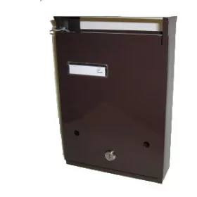   POSTALÁDA ÁLLÓ 2 BED.BARNA NÉVTART.SÓLY 30*21 MINIMÁL Z.