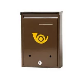   POSTALÁDA ZÁRH.BARNA NOSZTA.KÜRTÖS PORTO 32*22*8KÉTOLD.E.