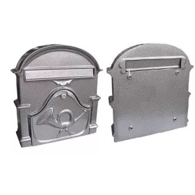 POSTALÁDA ÖNTÖTT EZÜST KÜRTÖS V-330 33*30CM