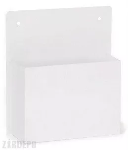 SZÓRÓLAPTARTÓ NAGY,FEHÉR 33x30CM