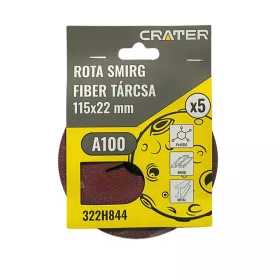 FIBER TÁRCSA 115*22MM A100 /ROTA SMIRG/ 5DB/CSOM CRATER