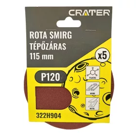 ROTA SMIRG TÉPŐZÁRAS 115MM P120 5DB/CS. CRATER