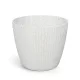 Virágcserép 400 lamia round wood fehér dlam400w-s449w