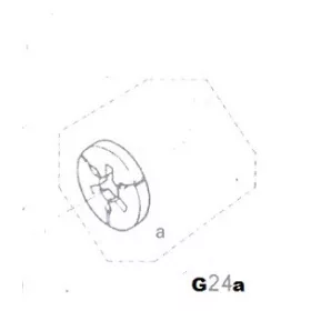 Röpsúly Láncfűrész Alk. G24A Félhold