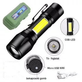 Taschenlampe wiederaufladbar mit USB-Ladegerät CE 7-5