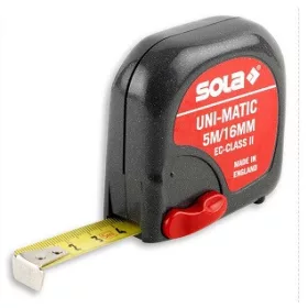 Mérőszalag Acél 5M Um5 Szürke Sola
