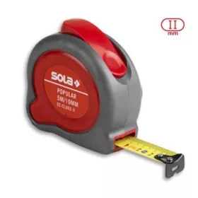 Mérőszalag Acél 5M Pp5 Piros /19Mm/ Sola