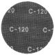 CSISZOLÓHÁLÓ ÖNTAPADÓS Q225MM K120 10DB GRAPHITE