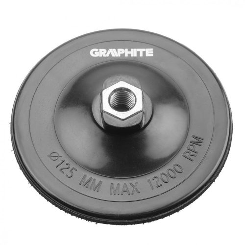 GUMITÁNYÉR 125MM*M14 SAROKCSISZOLÓH. GRAPHITE