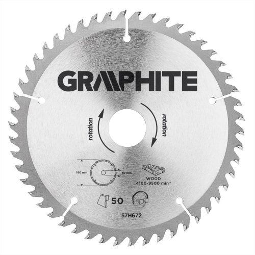 KŐRFŰRÉSZLAP 190*30 MM HM 50FOG GRAPHITE
