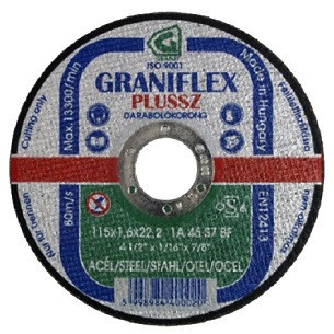VÁGÓKORONG FÉMRE GRANIFLEX 40005 115*2.5*22MM