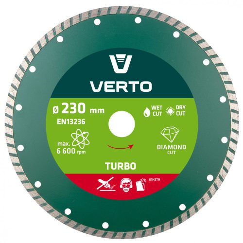 GYÉMÁNT VÁGÓTÁRCSA 230MM TURBO VERTO