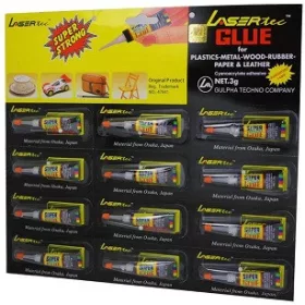 Pillanatragasztó 3Gr.Univerzál.12Db/Cs Laser Tec