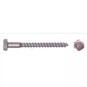 Gerüstschraube verzinkt 100 Stück/Box 6*140 mm