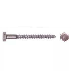 Gerüstschraube verzinkt 100 Stück/Box 8*60 mm