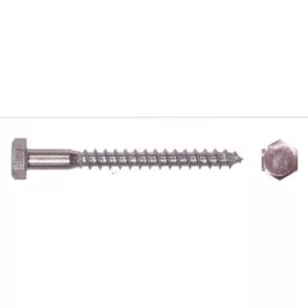 Gerüstschraube verzinkt 100 Stück/Box 8*70 mm