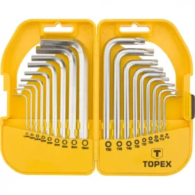Inbus- und Torx-Satz 18R 1,5-10, T10-50. Topex