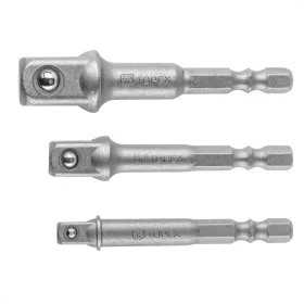 Adapterset 3R. 1/4" -3/8" -1/2" Topex