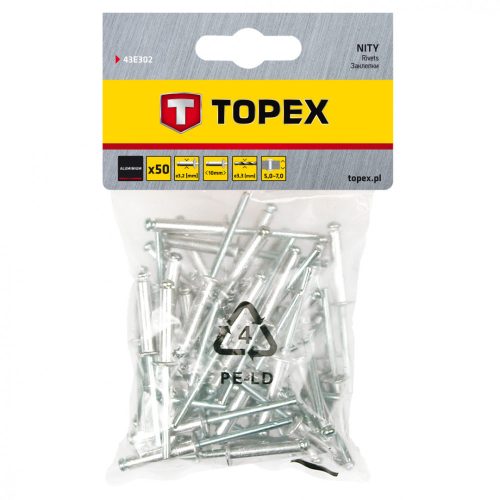 Popszegecs 3.2*10Mm 50Db Topex