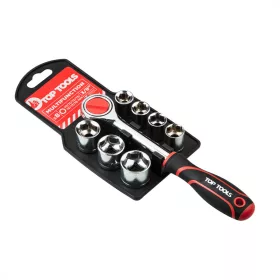 Steckschlüsselsatz 8R. 10-19Mm 3/8" Top Tools