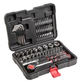 DUGÓKULCS KLT. 3/8" 63 RÉSZES TOP TOOLS