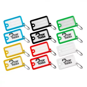   Schlüsselmarkierungsbogen, farbig, 12 Stück/Packung, Top Tools