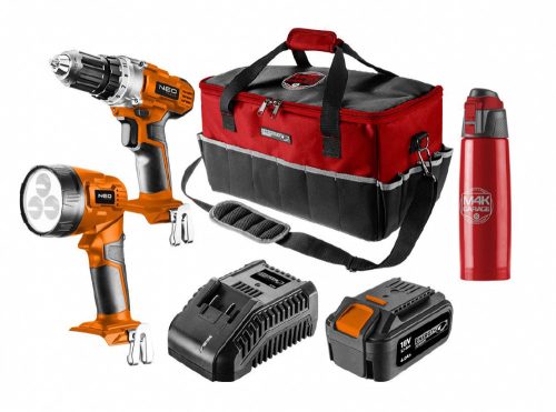 Akkus Gép Klt18V.Energy+Fúró+Lámpa+4,0Ah Neo Tools