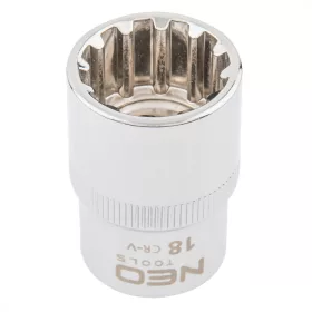 Dugókulcs Fej 1/2" 18Mm 12P Neo Tools