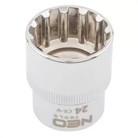 Steckschlüsselkopf 1/2" 24Mm 12P Neo Tools