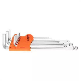 Inbusschlüsselsatz 9R. 1,5-10 mm / sphärisch / Neo Tools