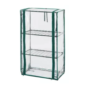 NÖVÉNYHÁZ 46*24*80CM PVC FÓLIA-FÉM SZERK NEO