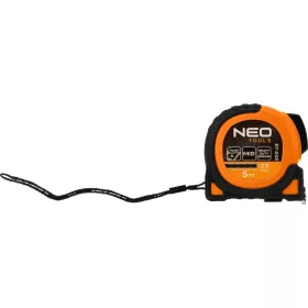   Mérőszalag 5M/25Mm Erős.Mágn.Autos.+Rögz Neo Tools Fekete