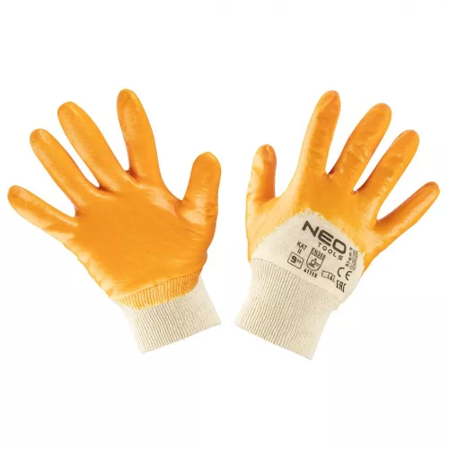 VÉDŐKESZTYŰ NITRILES PAMUT 9" NEO TOOLS