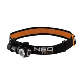   Stirnlampe + Taschenlampe 2:1 600Lum Wiederaufladbar Neo Tools